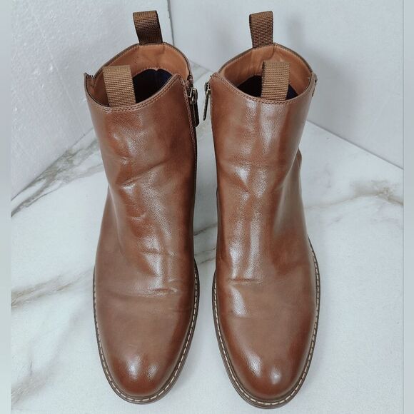 Guess Men Gmdaming Brown Faux Vegan Leather Side Zip Chukka Ankle Boots, Sz 9.5 main image 7